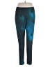 Lily by Firmiana Print Teal Active Pants Size 1XL - photo 1