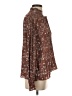 Max Studio 100% Polyester Floral Brown Long Sleeve Blouse Size XS - photo 4