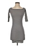 Popular Basics Stripes Black Casual Dress Size S - photo 1