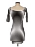 Popular Basics Stripes Black Casual Dress Size S - photo 2
