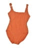MICHAEL Michael Kors Solid Orange One Piece Swimsuit Size 8 - photo 1