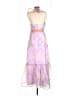 LoveShackFancy 100% Polyester Tie-dye Pink Cocktail Dress Size 10 - photo 2