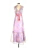 LoveShackFancy 100% Polyester Tie-dye Pink Cocktail Dress Size 10 - photo 1