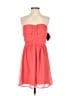 Bebop 100% Polyester Hearts Orange Cocktail Dress Size M - photo 1