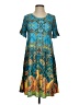 Unbranded Paisley Teal Casual Dress Size S - photo 1