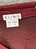 Kling Solid Burgundy Casual Dress Size S - photo 7
