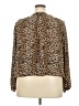 Catherine Malandrino 100% Polyester Animal Print Brown Long Sleeve Blouse Size 2X - photo 2