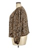 Catherine Malandrino 100% Polyester Animal Print Brown Long Sleeve Blouse Size 2X - photo 5