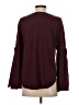 Max Studio Burgundy Long Sleeve Top Size S - photo 2