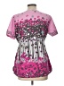 Koi 100% Cotton Pink Short Sleeve Blouse Size L - photo 2