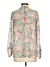 Pins and Needles 100% Polyester Floral Blue 3/4 Sleeve Blouse Size S - photo 2
