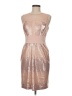 Calvin Klein Metallic Tan Cocktail Dress Size 6 - photo 1