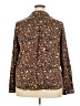 Punt Roma Animal Print Brown Long Sleeve Blouse Size 18 - photo 2