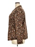 Punt Roma Animal Print Brown Long Sleeve Blouse Size 18 - photo 5