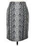 W by Worth 100% Linen Graphic Gray Formal Skirt Size 0 - photo 1