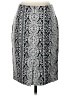 W by Worth 100% Linen Graphic Gray Formal Skirt Size 0 - photo 2