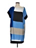 Reed 100% Polyester Color Block Blue Casual Dress Size M - photo 1