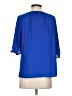Meaneor Blue 3/4 Sleeve Blouse Size S - photo 2