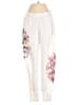 T Party Print Ivory Casual Pants Size S - photo 1