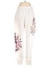 T Party Print Ivory Casual Pants Size S - photo 2