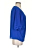 Meaneor Blue 3/4 Sleeve Blouse Size S - photo 4