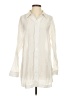 Rhythm. Ivory Long Sleeve Button-Down Shirt Size S - photo 1