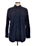 Lyssé Blue Long Sleeve Button-Down Shirt Size M - photo 1