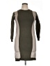 Assorted Brands Color Block Gray Casual Dress Size 14 - photo 1