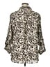 Maurices 100% Polyester Animal Print Ivory 3/4 Sleeve Blouse Size 1X - photo 2