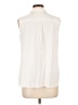 North Style 100% Lyocell Ivory Sleeveless Button-Down Shirt Size L - photo 2