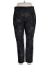Tribal Floral Black Active Pants Size XL - photo 1