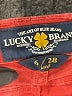 Lucky Brand Chevron-herringbone Red Jeans Size 6 - photo 7