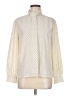 Pendleton 100% Polyester Polka Dots Ivory Long Sleeve Blouse Size 8 (petite) - photo 1