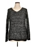 Apt. 9 Tweed Black Gray Pullover Sweater Size 1X - photo 1