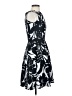 Signature Graphic Black Cocktail Dress Size 4 - photo 4