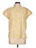 Style&Co Yellow Short Sleeve Blouse Size L - photo 1