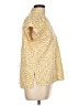 Style&Co Yellow Short Sleeve Blouse Size L - photo 4