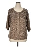 Additions by Chico's Animal Print Brown Cardigan Size XL (3) - photo 1