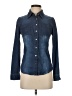 Guess Blue Long Sleeve Button-Down Shirt Size XS - photo 1