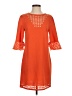 Aryeh 100% Polyester Orange Casual Dress Size S - photo 1