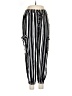 Angie 100% Rayon Stripes Black Casual Pants Size M - photo 1