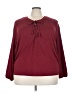 Torrid Burgundy 3/4 Sleeve T-Shirt Size 3X Plus (3) - photo 1