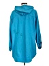 Susan Graver Solid Blue Raincoat Size 1X - photo 2