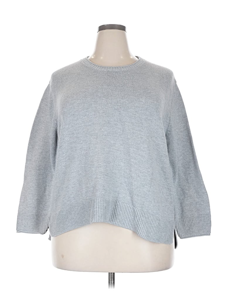 Pre-owned Ella Moss Pullover Sweater In Gray