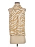 Ann Taylor 100% Polyester Gold Sleeveless Blouse Size XS - photo 1