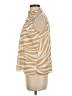 Ann Taylor 100% Polyester Gold Sleeveless Blouse Size XS - photo 5