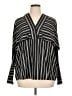 Acler Stripes Black 3/4 Sleeve Blouse Size 16 - photo 1
