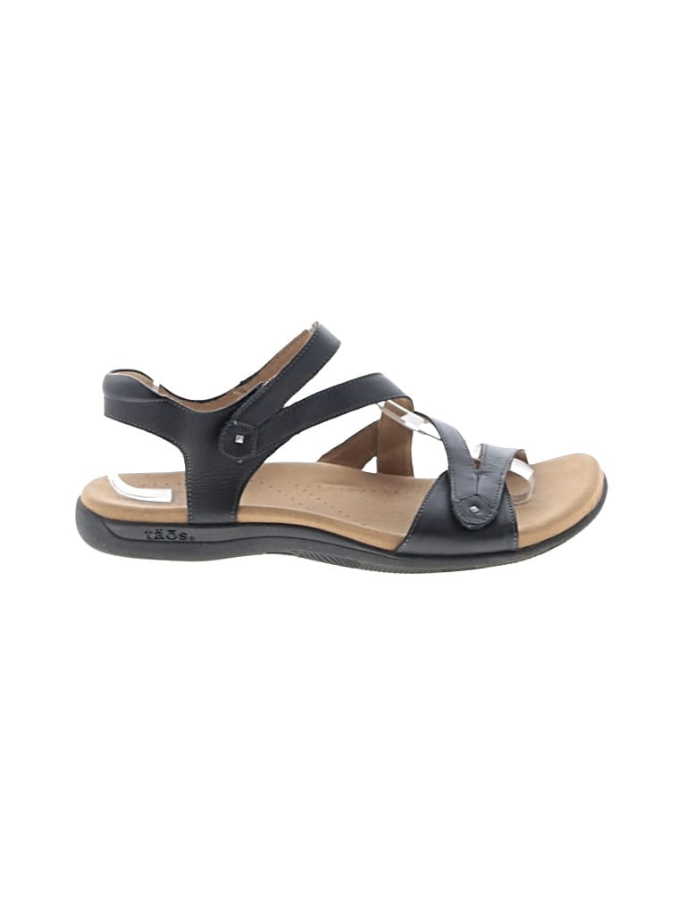 Pre-owned Taos Sandals In Black