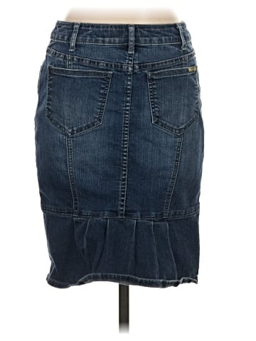 Pilcro and the Letterpress Denim Skirt (view 2)