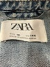 Zara 100% Cotton Blue Denim Jacket Size 10 - photo 3